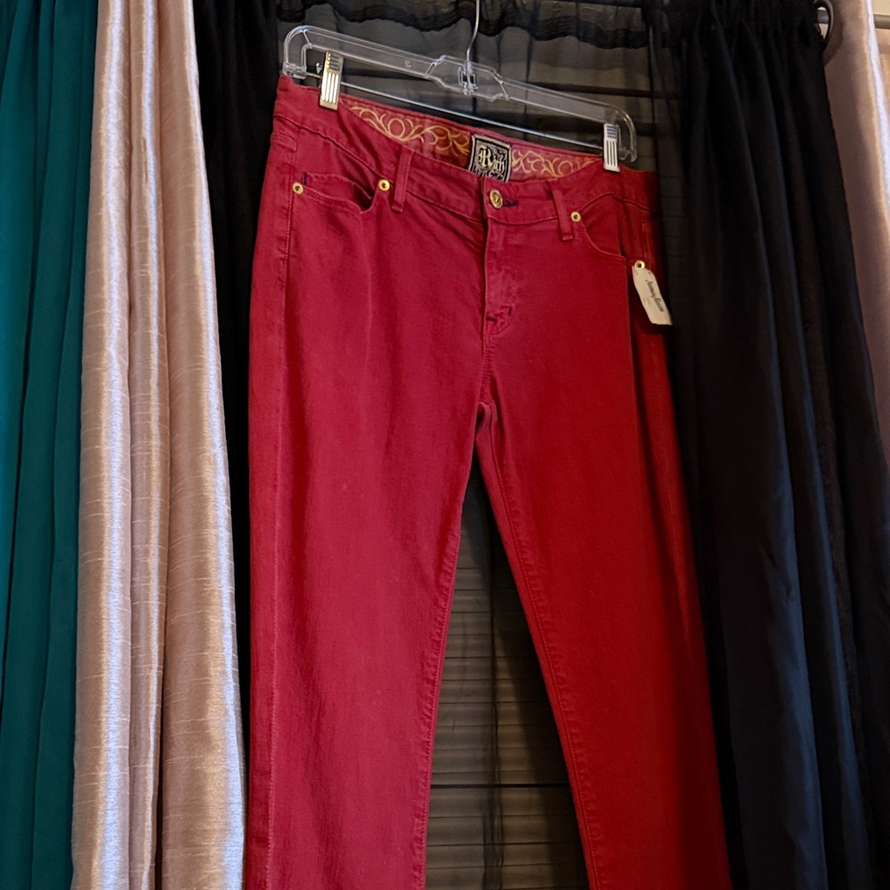 Stylish Red Women's Jeans